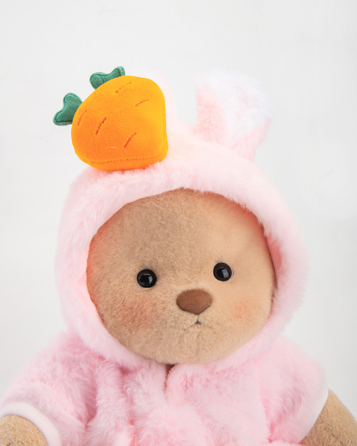 Getahug Pink Bunny Carrot Bear | Easter Handmade Jointed Teddy Bear Gift