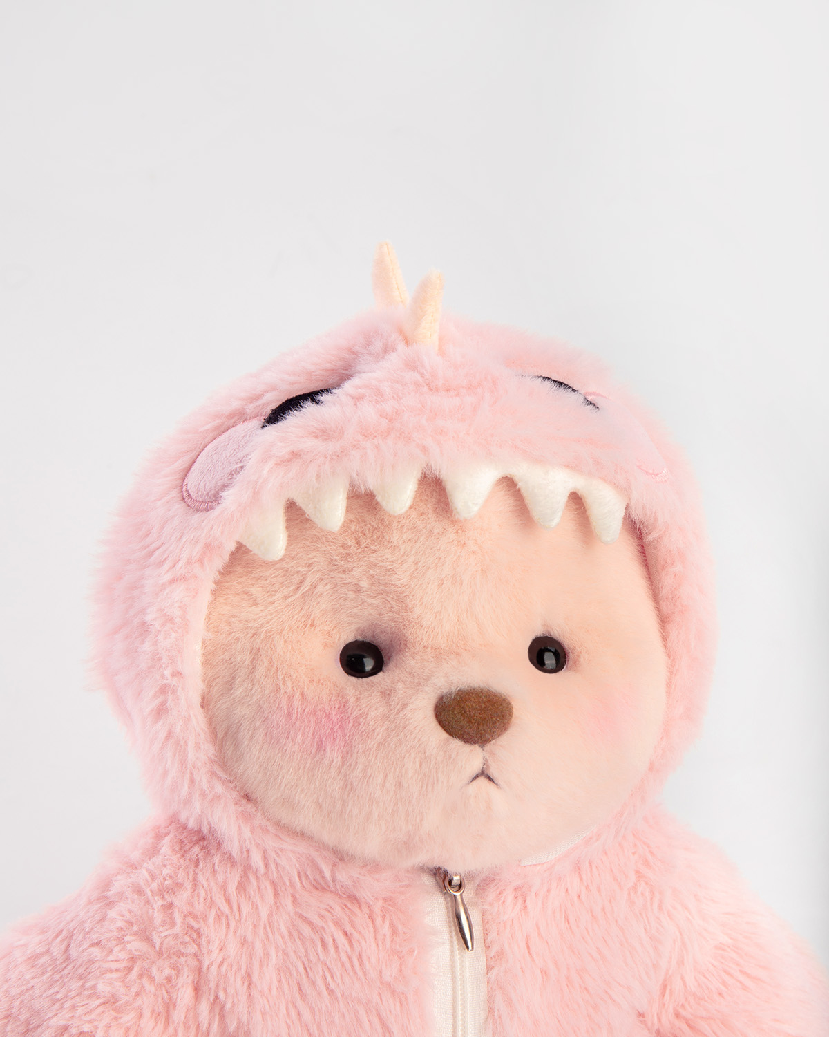 Getahug Pink Dino Pink Bear | Handmade Jointed Teddy Bear Gift