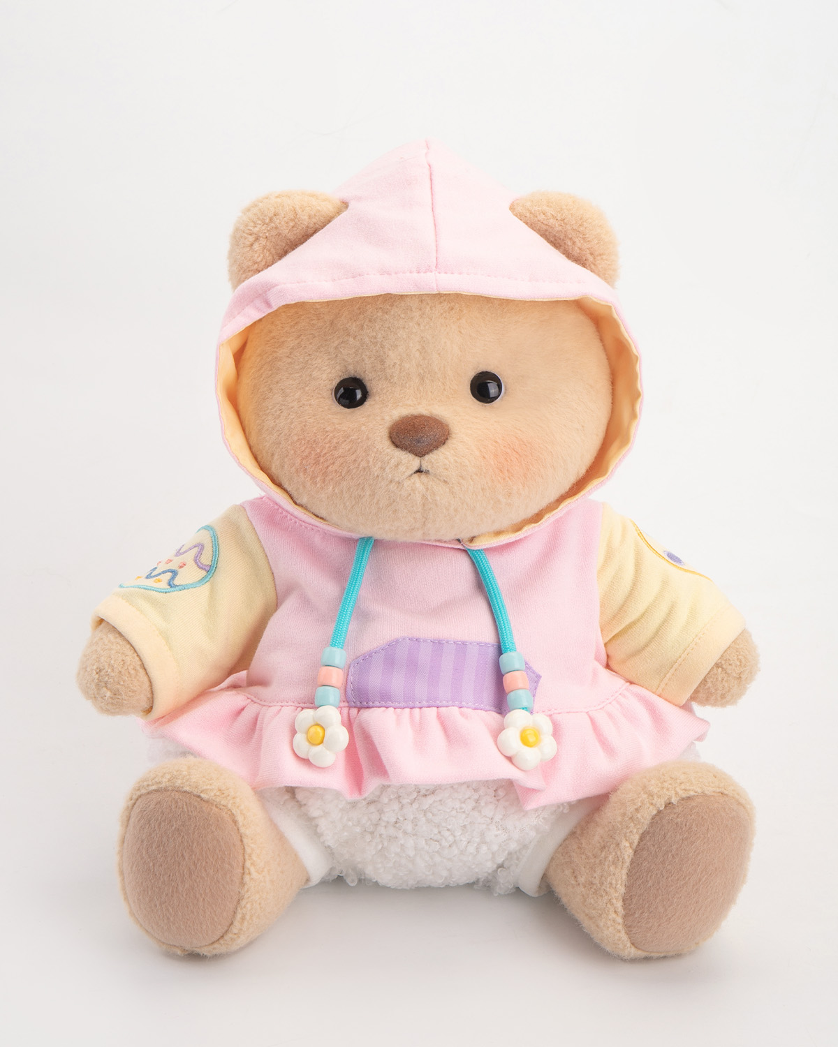 Getahug Pink Easter Egg Hoodie Bear | Handmade Jointed Teddy Bear Gift