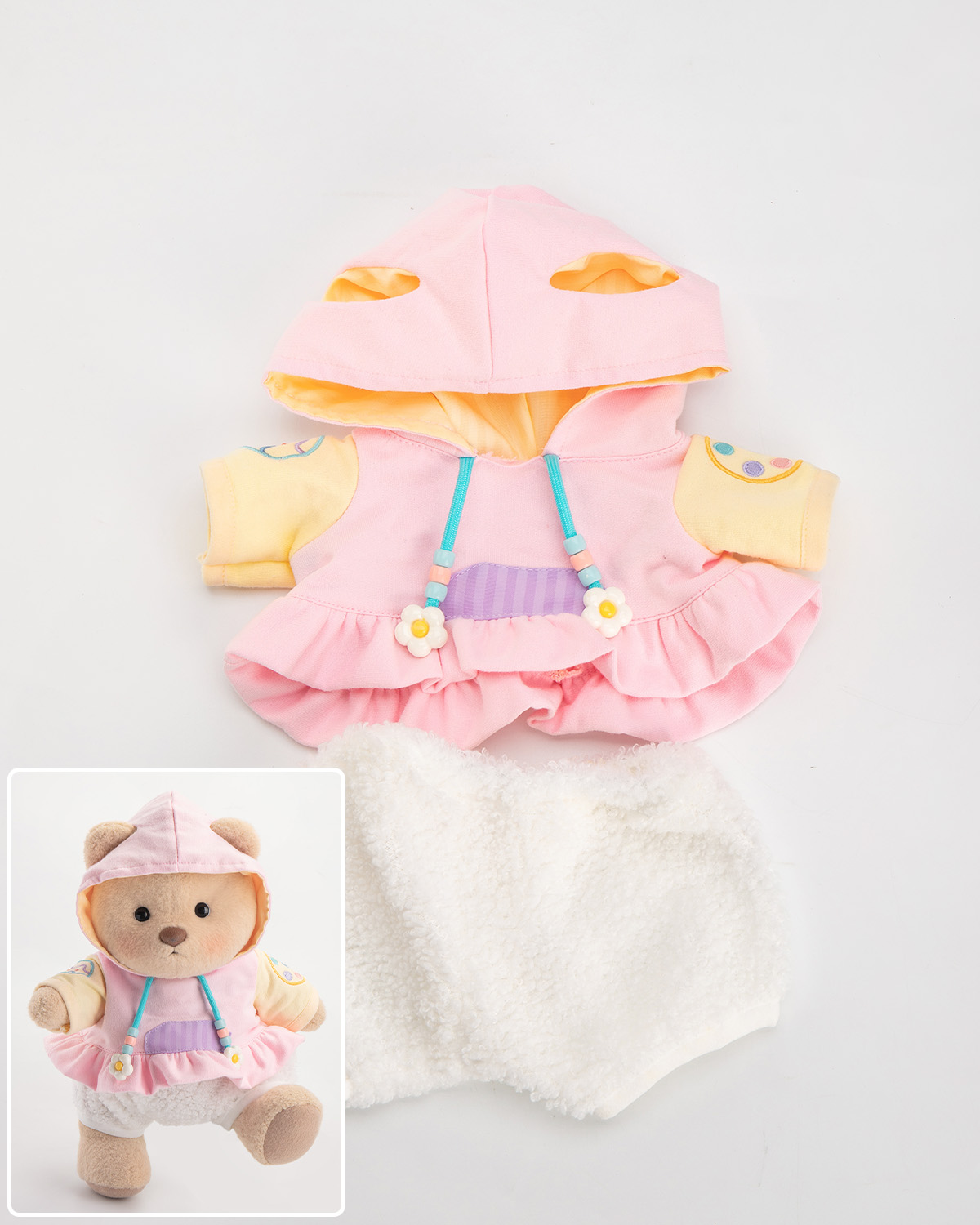 Getahug Pink Easter Egg Hoodie Bear | Handmade Jointed Teddy Bear Gift