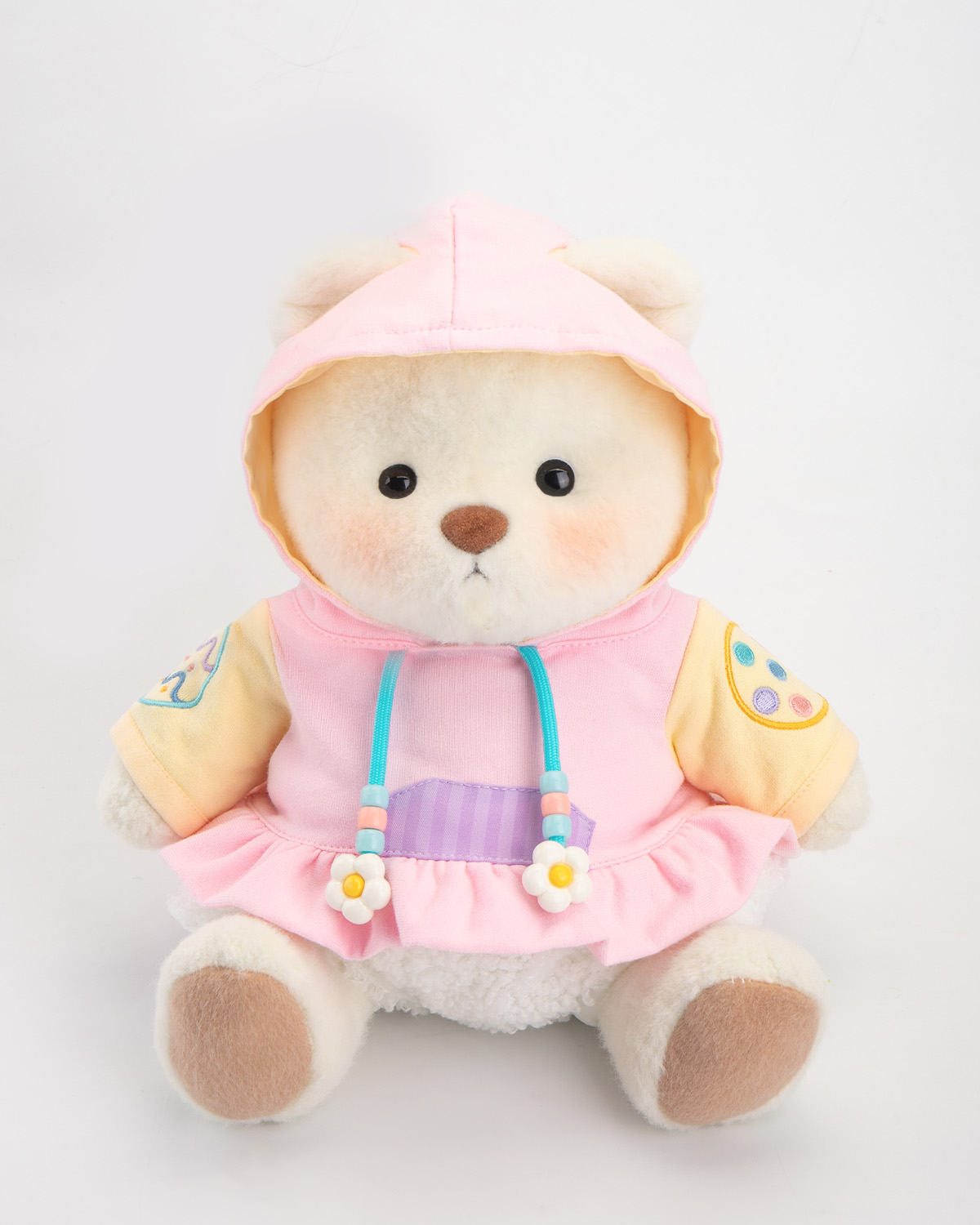 Getahug Pink Easter Egg Hoodie Bear | Handmade Jointed Teddy Bear Gift