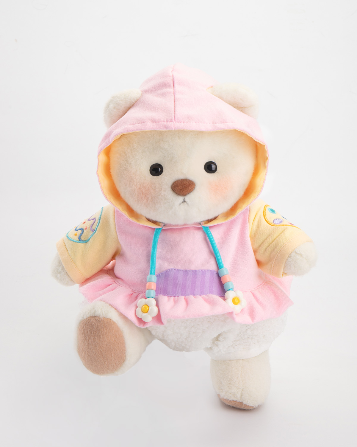 Getahug Pink Easter Egg Hoodie Bear | Handmade Jointed Teddy Bear Gift