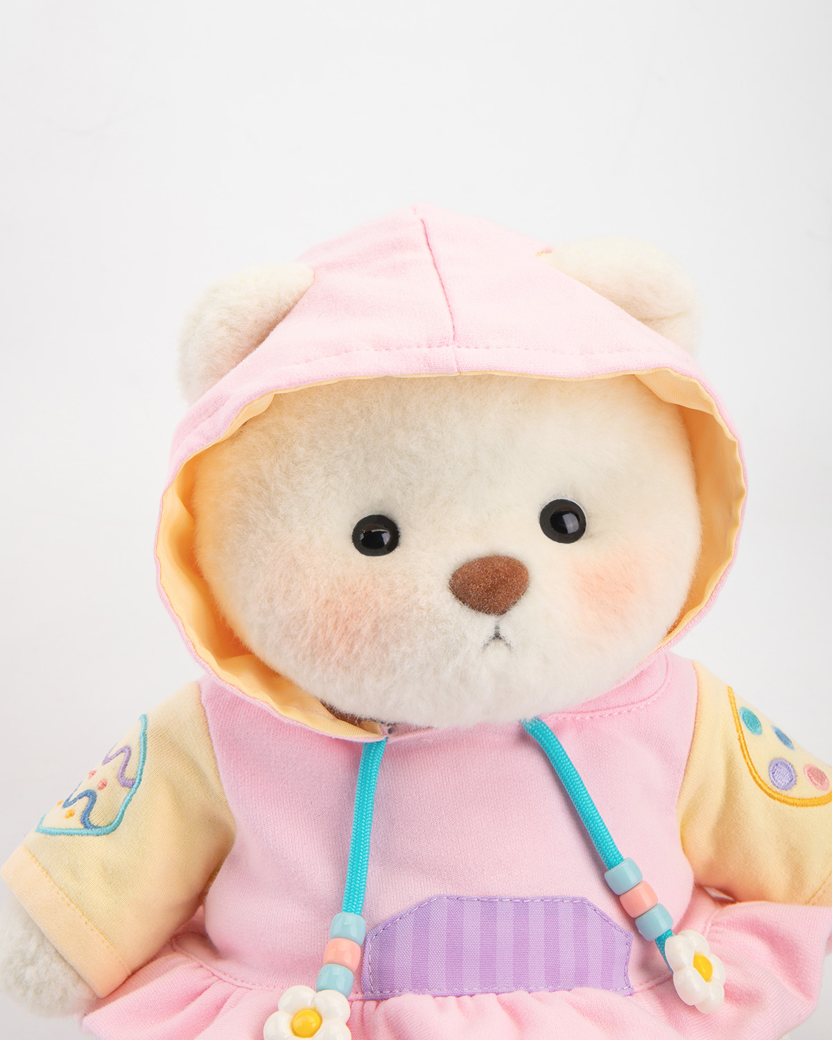 Getahug Pink Easter Egg Hoodie Bear | Handmade Jointed Teddy Bear Gift
