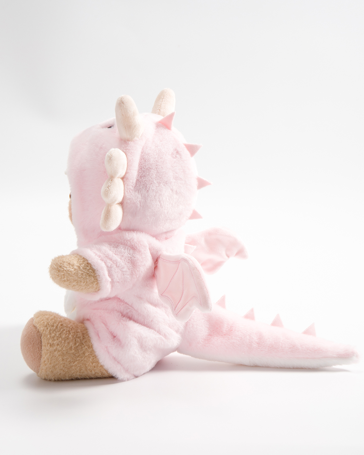 Getahug Pink Flying Dino Bear | Handmade Jointed Teddy Bear Stuffed Animal Gift
