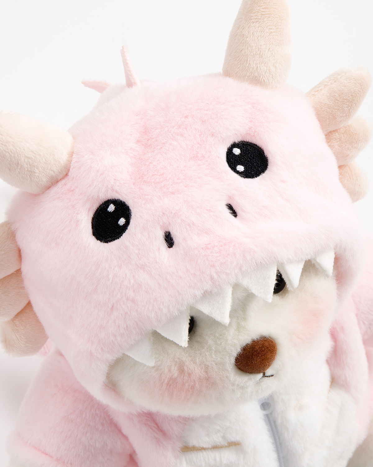 Getahug Pink Flying Dino Bear | Handmade Jointed Teddy Bear Stuffed Animal Gift