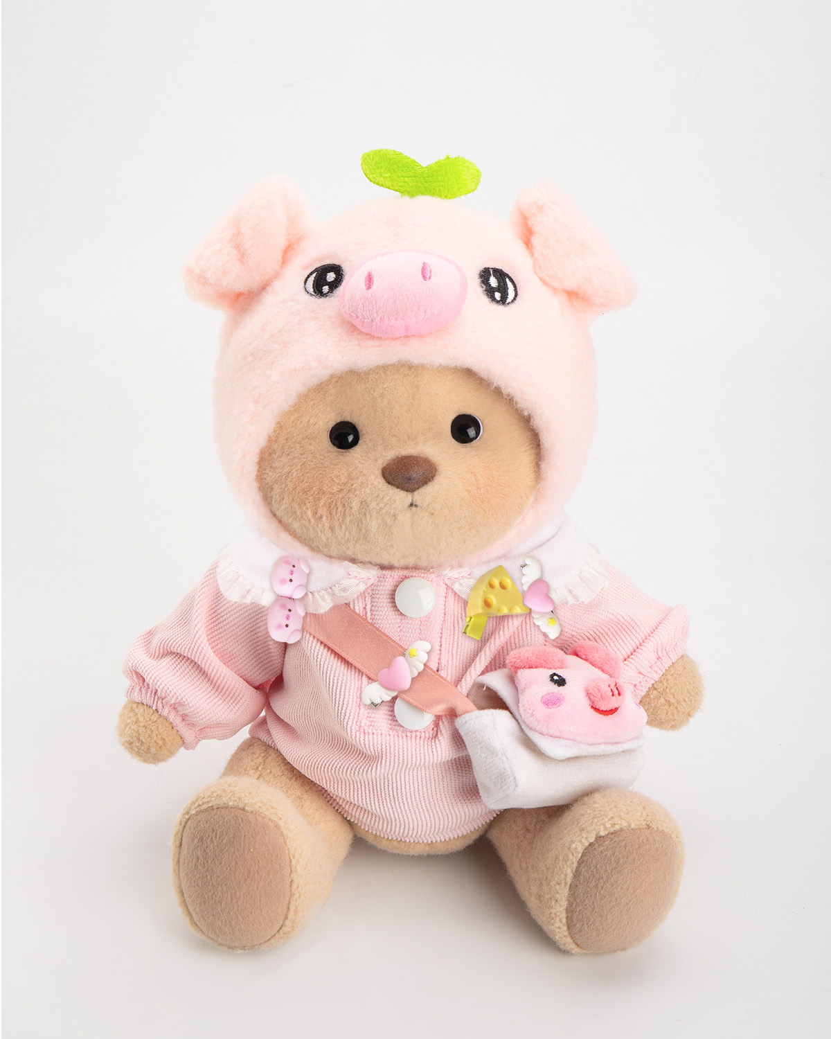 Getahug Pink Piggy Bear | Handmade Jointed Teddy Bear Gift