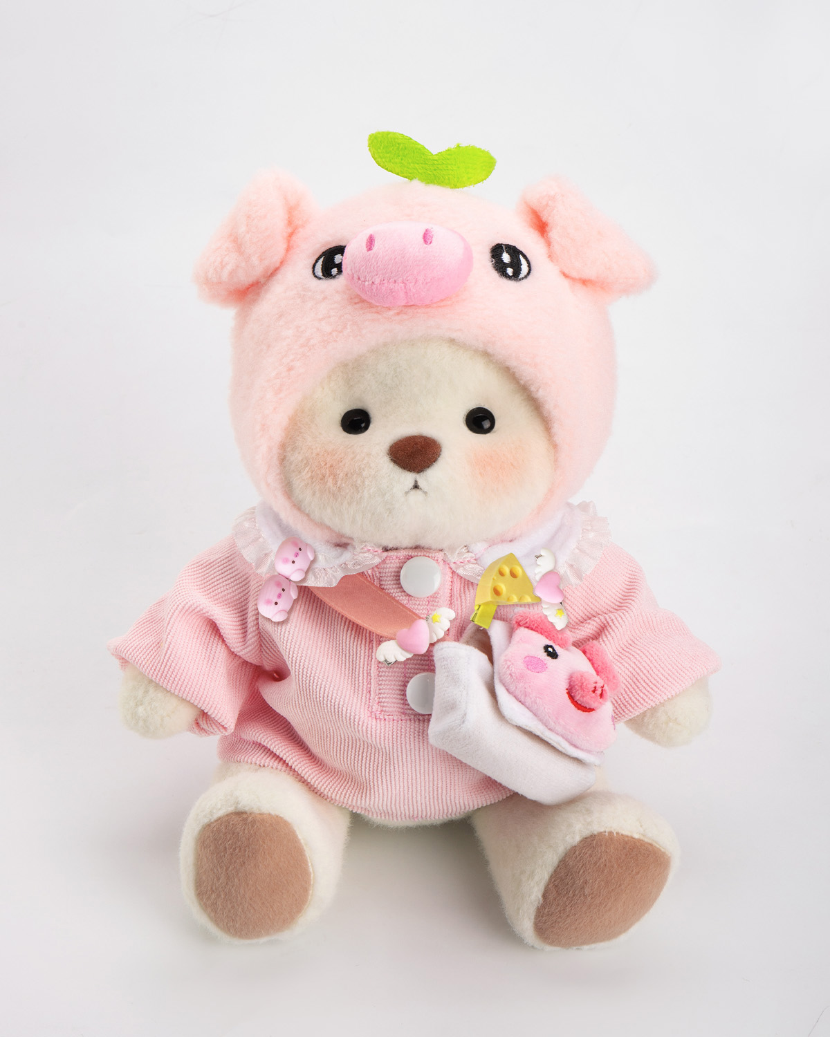 Getahug Pink Piggy Bear | Handmade Jointed Teddy Bear Gift