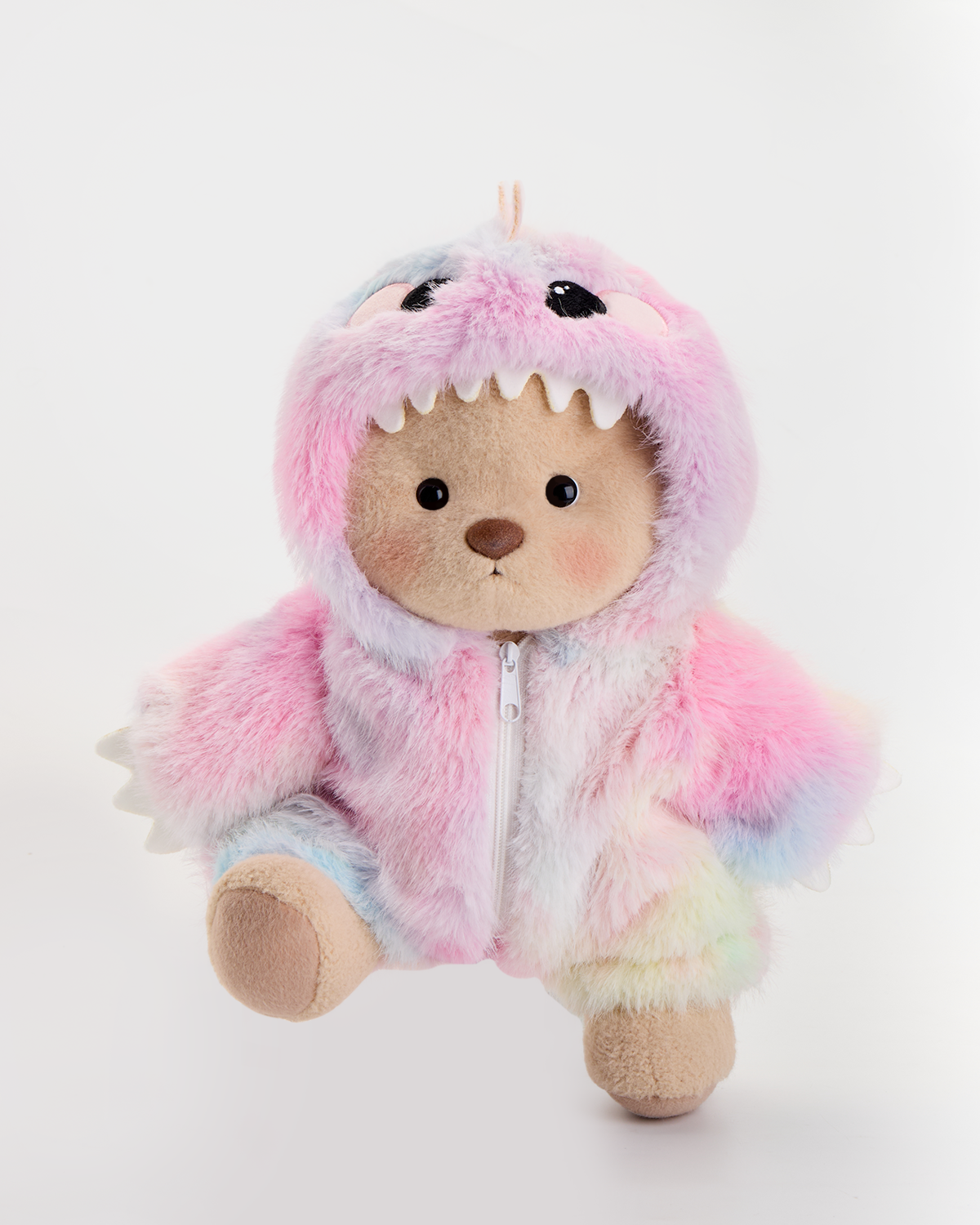 Getahug Rainbow Dino Bear | Handmade Jointed Teddy Bear Gift