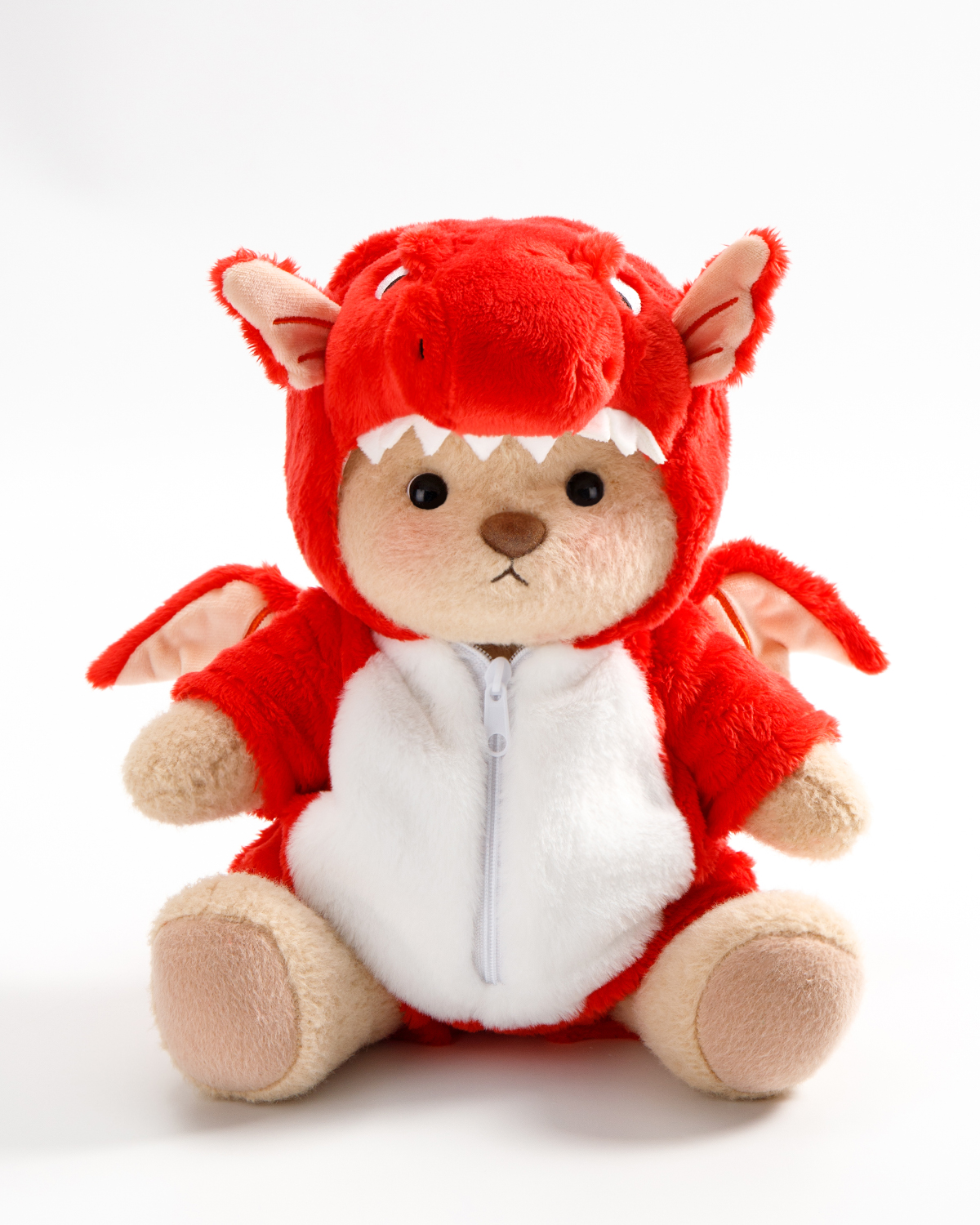 Getahug Red Pteranodon Bear | Handmade Jointed Teddy Bear Stuffed Animal Gift