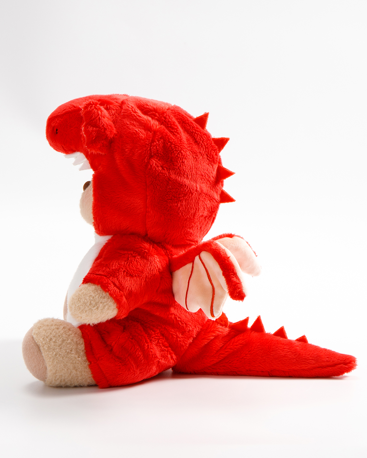 Getahug Red Pteranodon Bear | Handmade Jointed Teddy Bear Stuffed Animal Gift