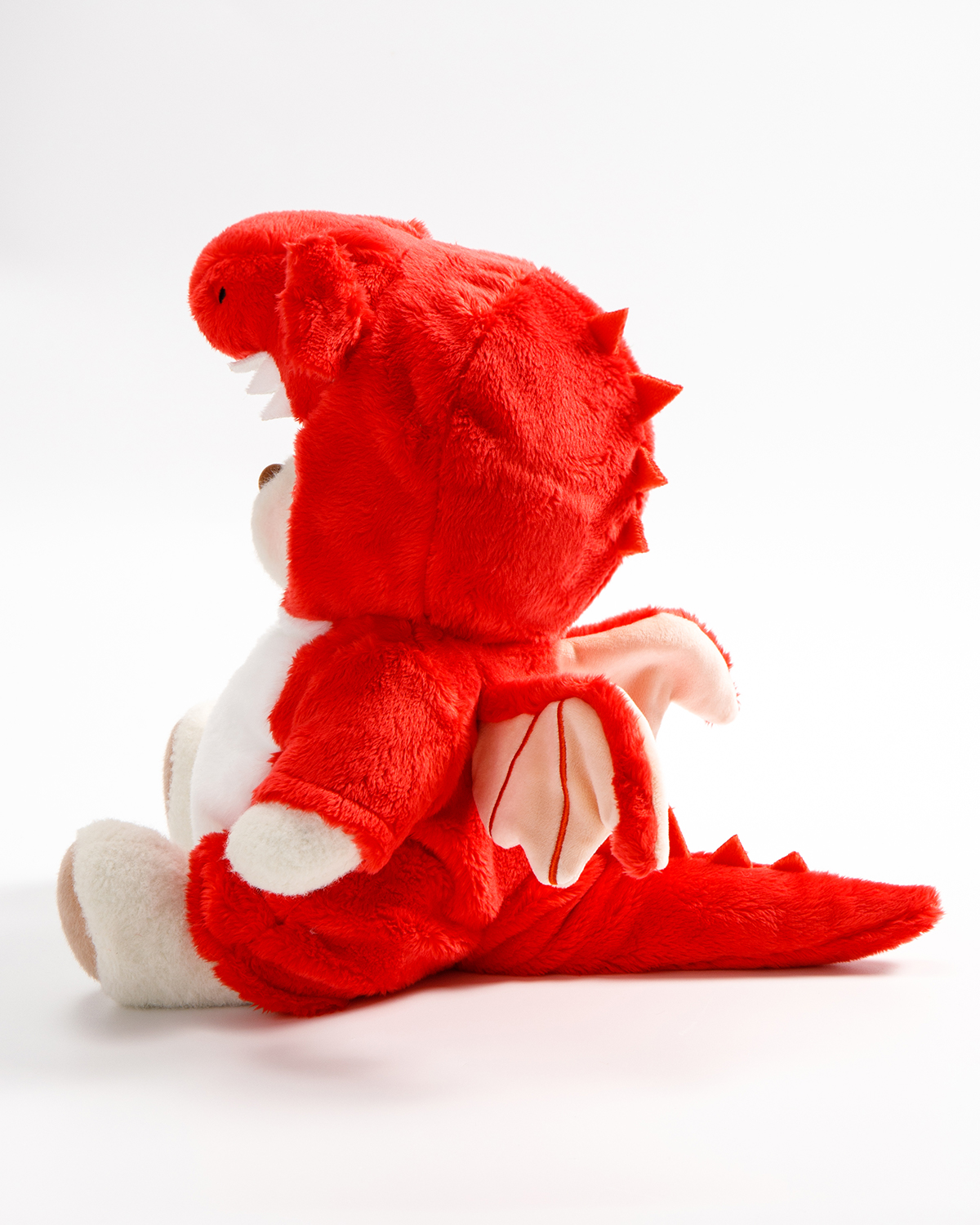 Getahug Red Pteranodon Bear | Handmade Jointed Teddy Bear Stuffed Animal Gift