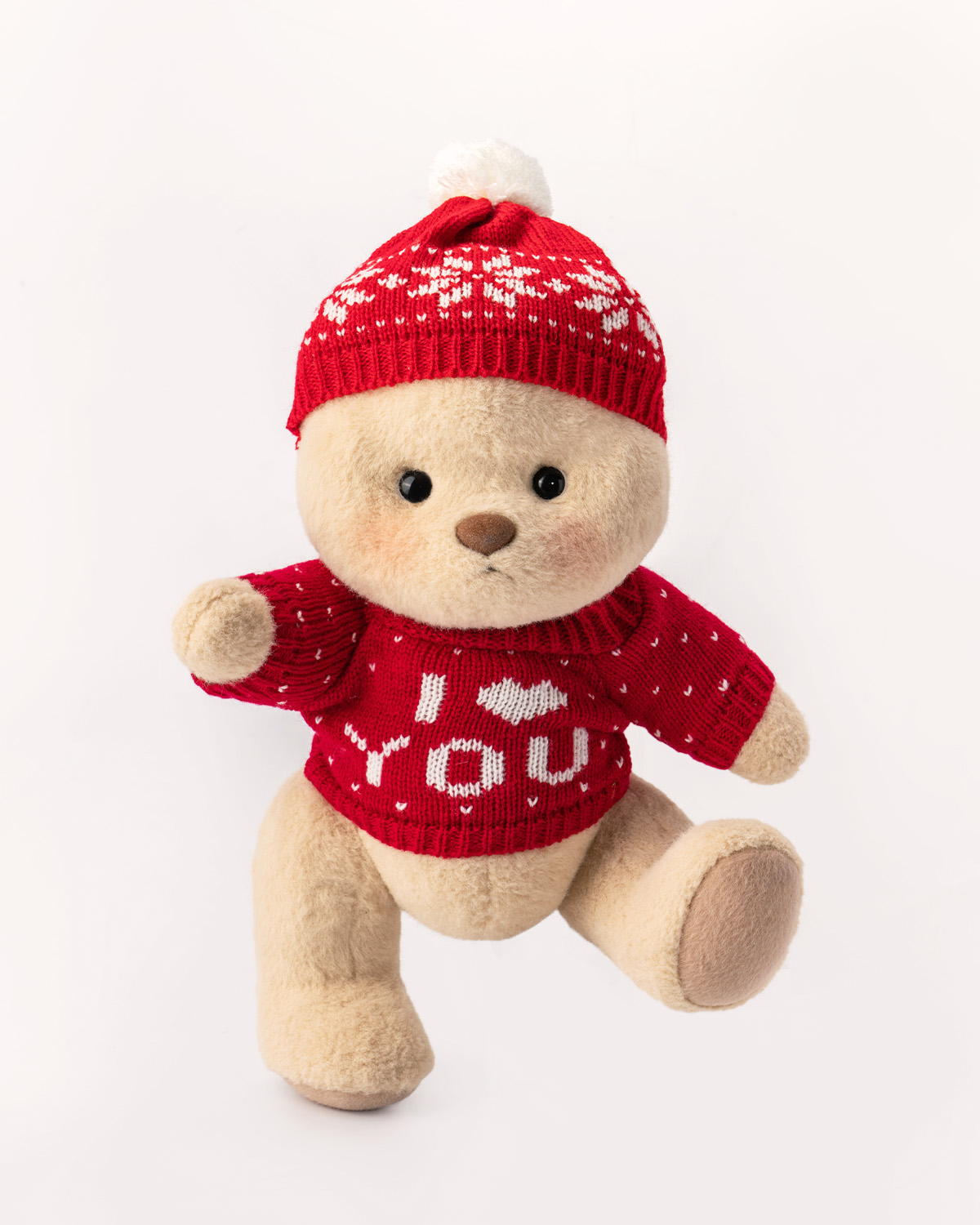 Getahug Red Sweater Bear | Handmade Christmas Gift