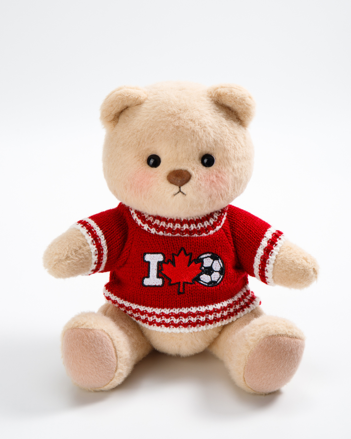 Getahug Soccer Fan Teddy Bear | Handmade Jointed Stuffed Animal Gift for Football Fans