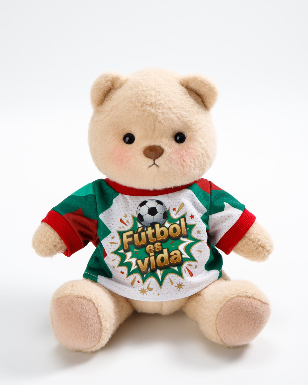 Getahug Soccer Life Teddy Bear | Handmade Jointed Stuffed Animal Gift for Football Fans