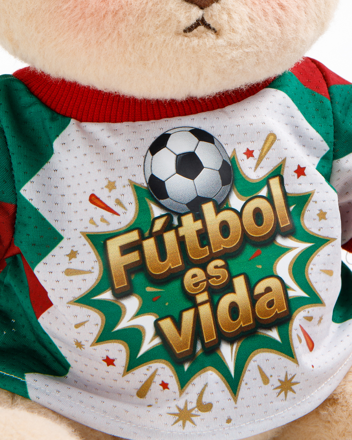 Getahug Soccer Life Teddy Bear | Handmade Jointed Stuffed Animal Gift for Football Fans
