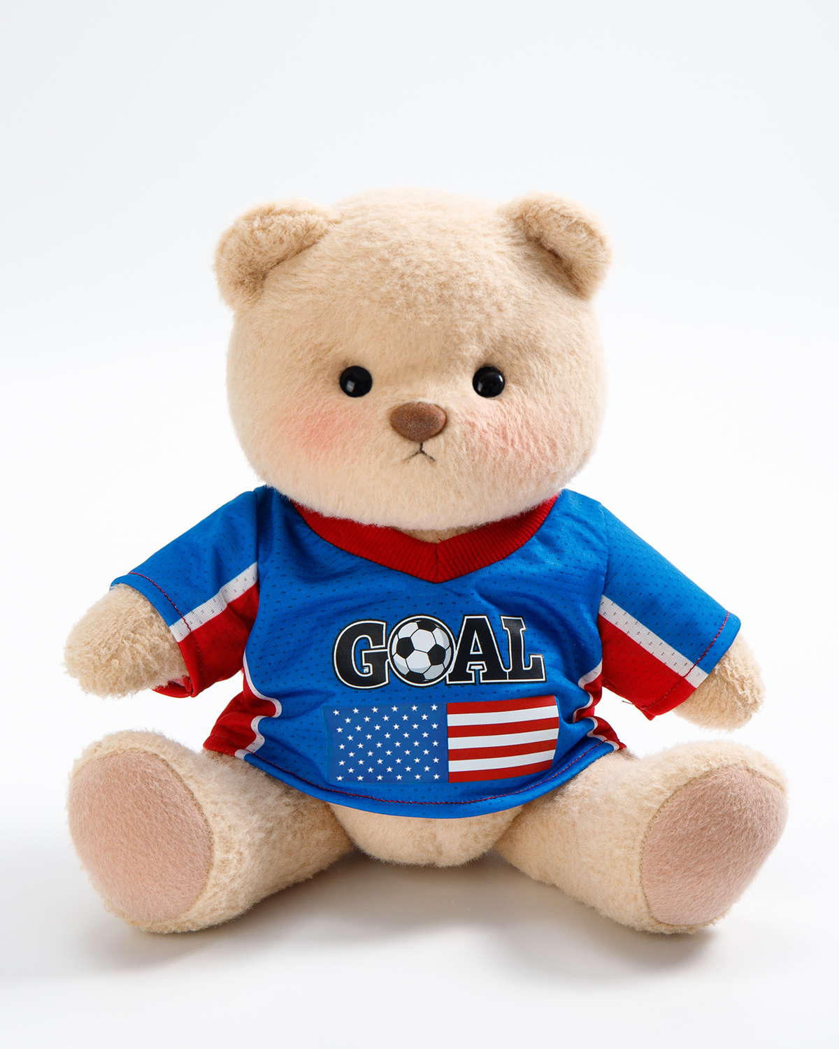 Getahug Soccer Star Goal Teddy Bear | Handmade Jointed Stuffed Animal Gift for Football Fans