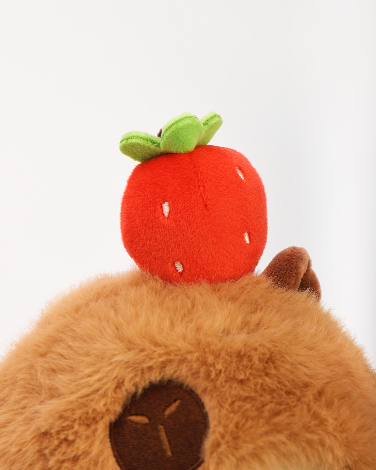 Getahug Strawberry Brown Capybara Bear | Handmade Jointed Teddy Bear Gift