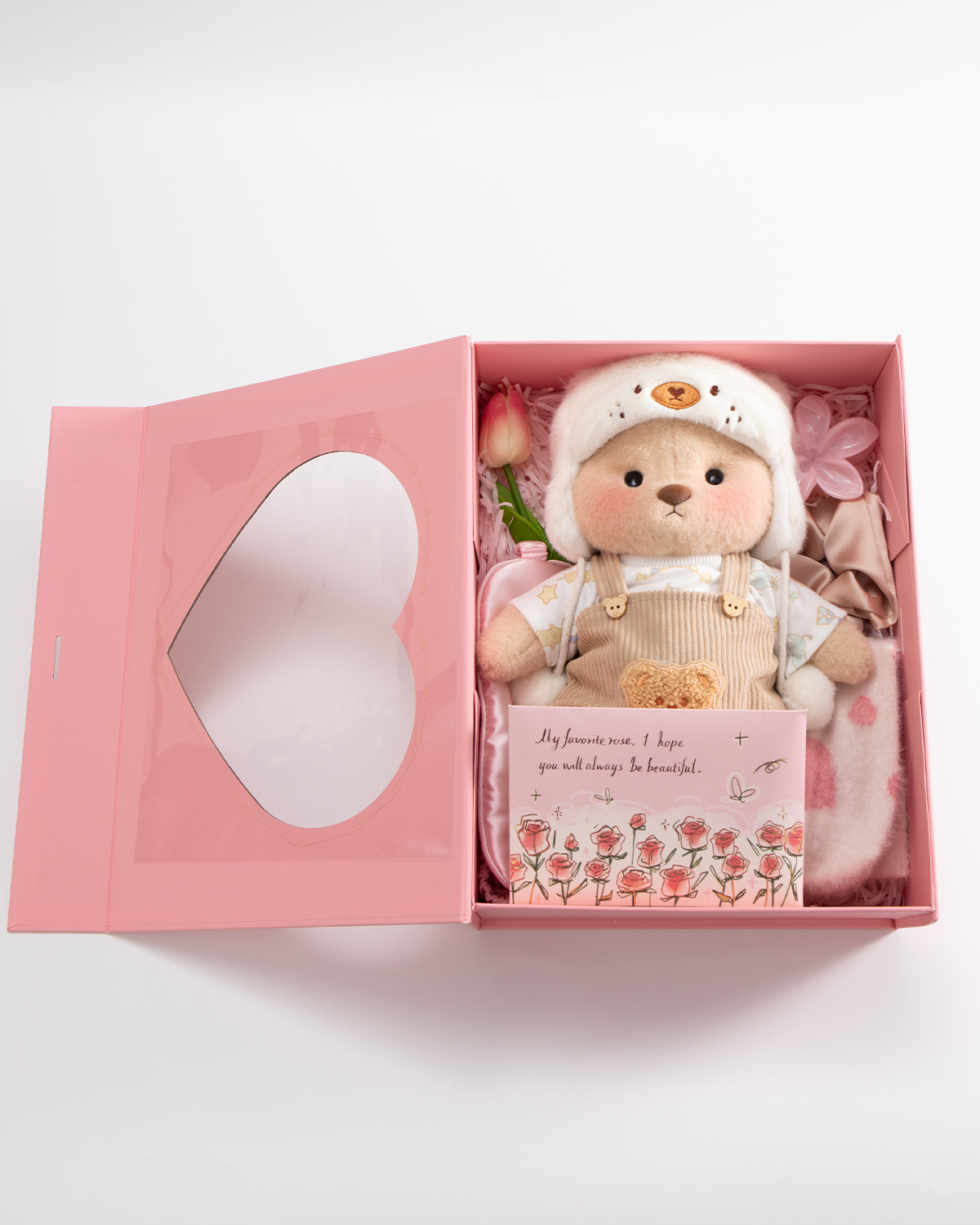 Getahug Warm Embrace Teddy Bear Gift Box | Handmade Jointed Stuffed Animal Mother’s Day Gift