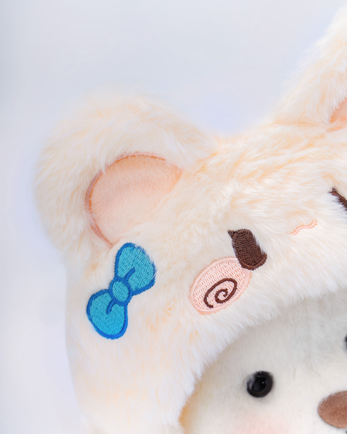 Getahug Cute Fluffy Bunny White Teddy Bear | Handmade Jointed Toy Gift