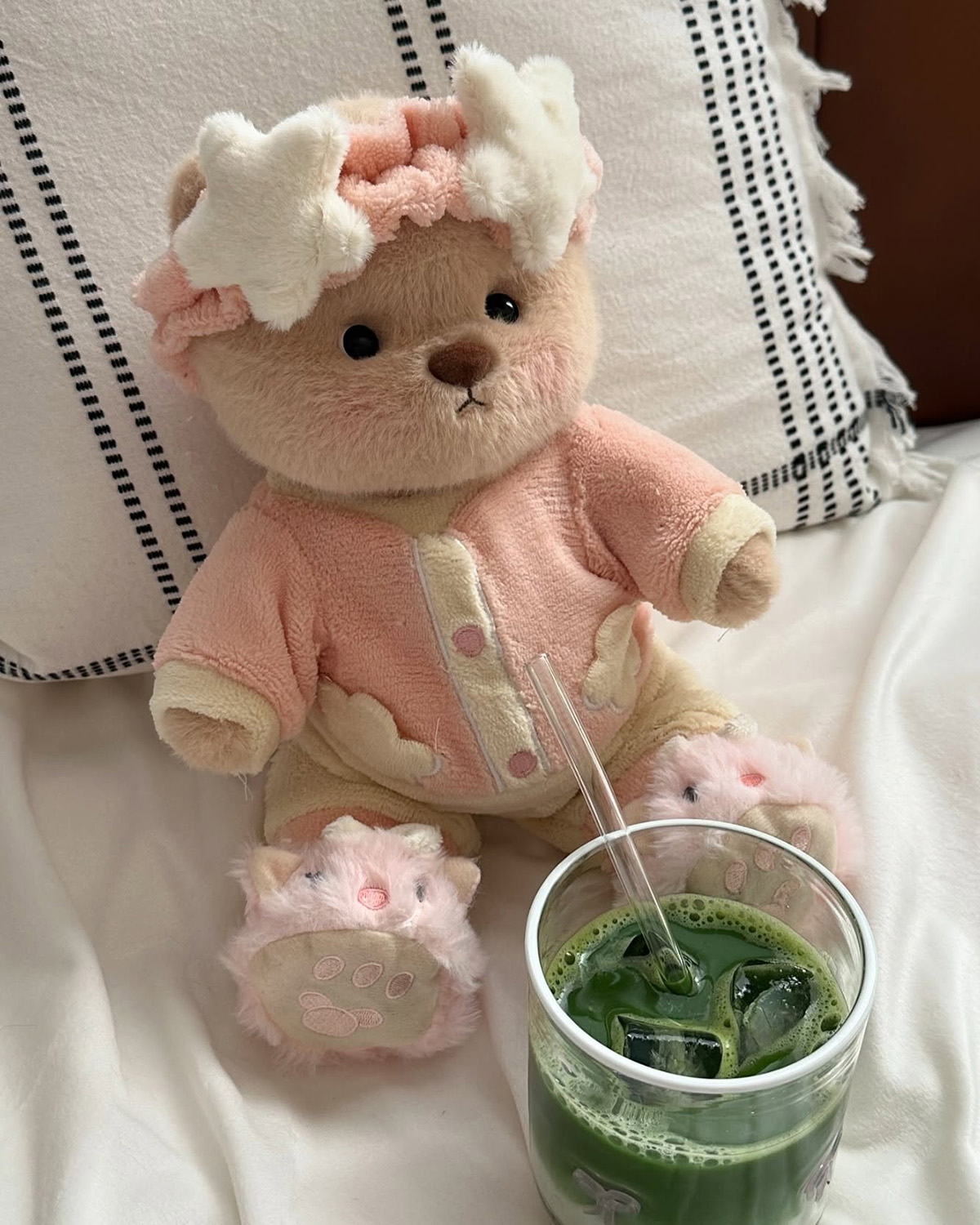 Getahug Star Hairband Pajama Bear | Handmade Jointed Teddy Bear Gift