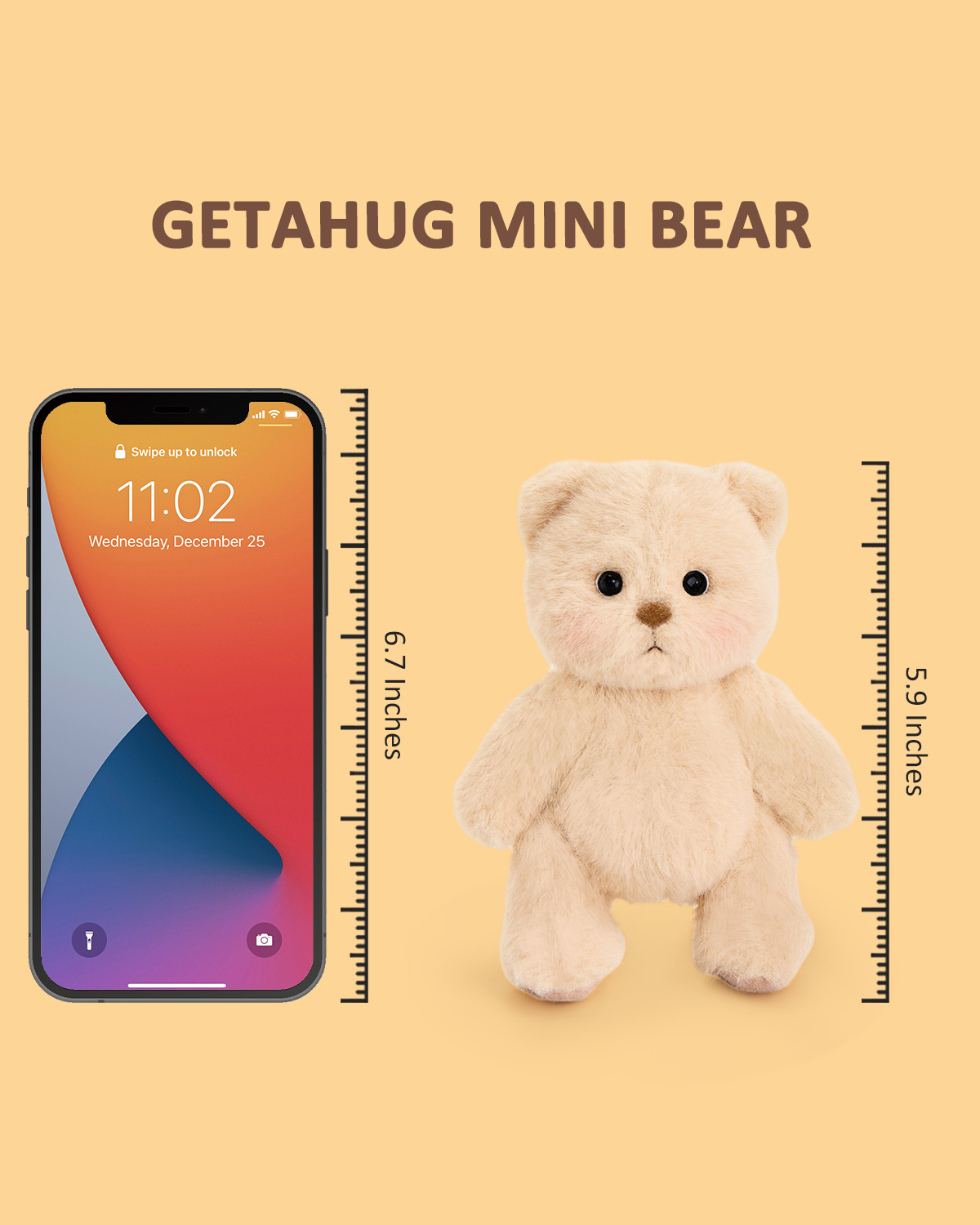 Getahug 5.9 Inches Dino Mini Bear Bibi and Bubu Keychain Gift Bundle (Pre-sale)
