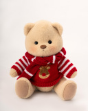 Red Fawn Sweater with Red Scarf