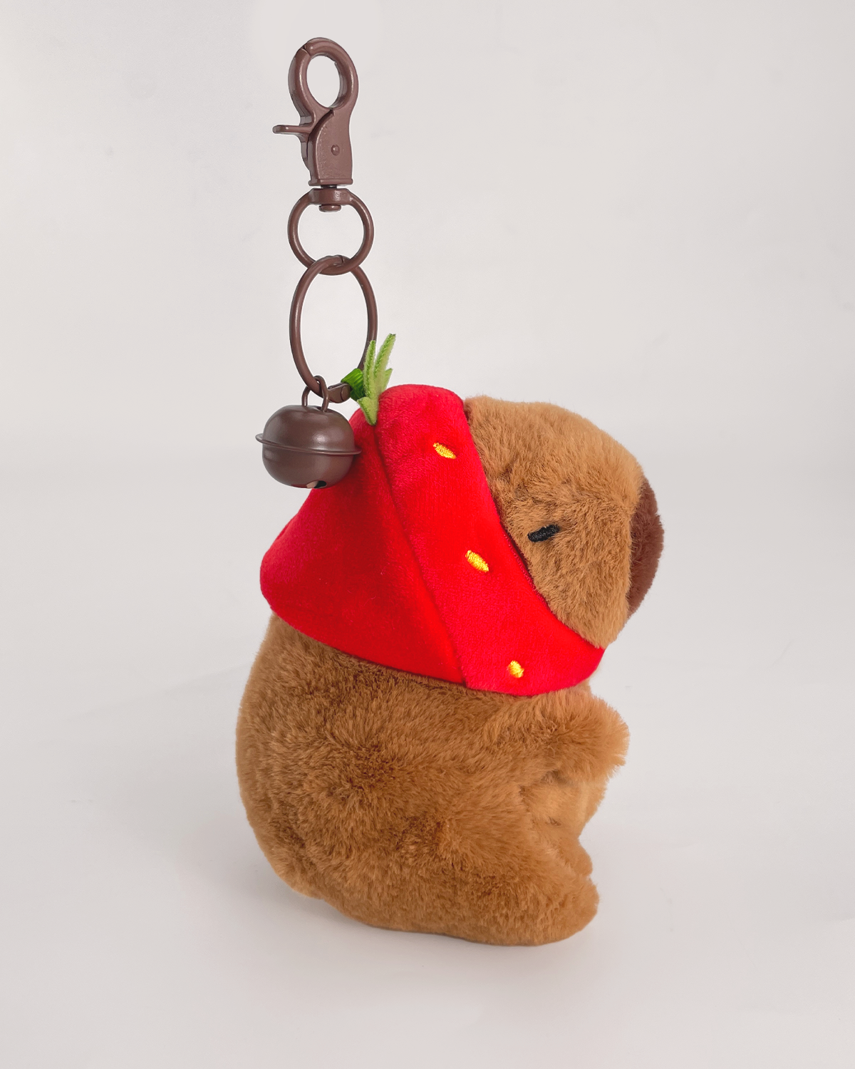 Strawberry Capybara Stuffed Animal Pendant
