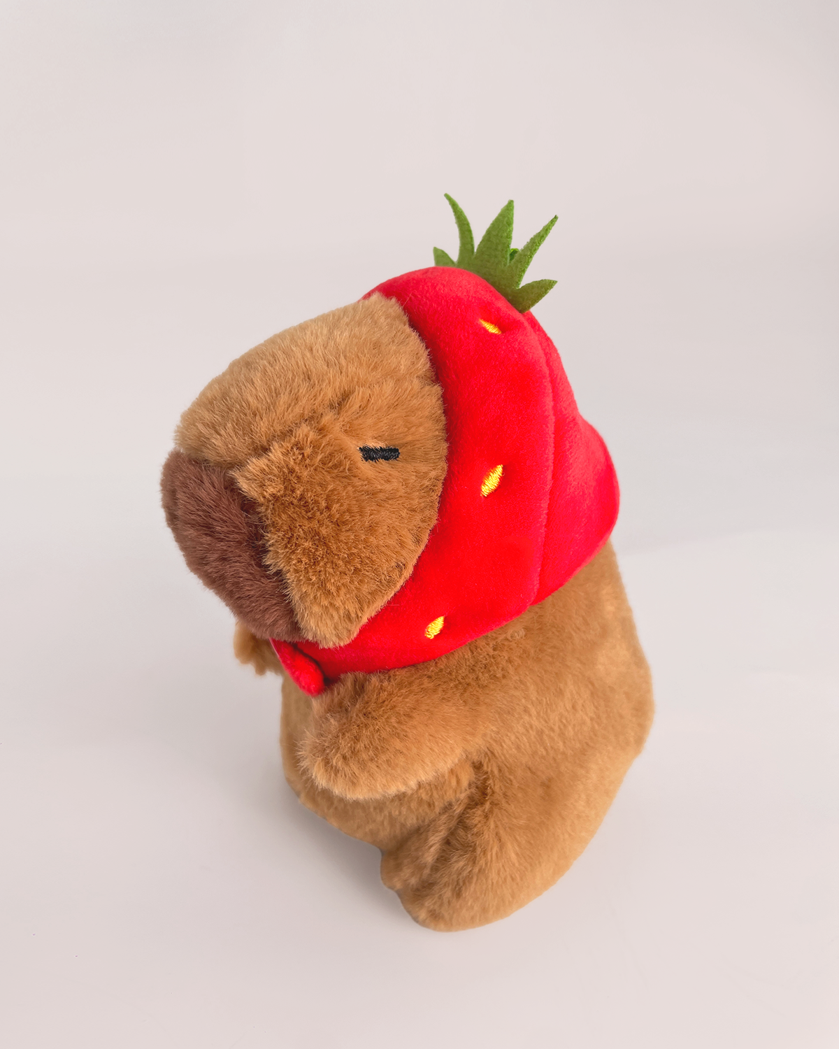 Strawberry Capybara Stuffed Animal Pendant