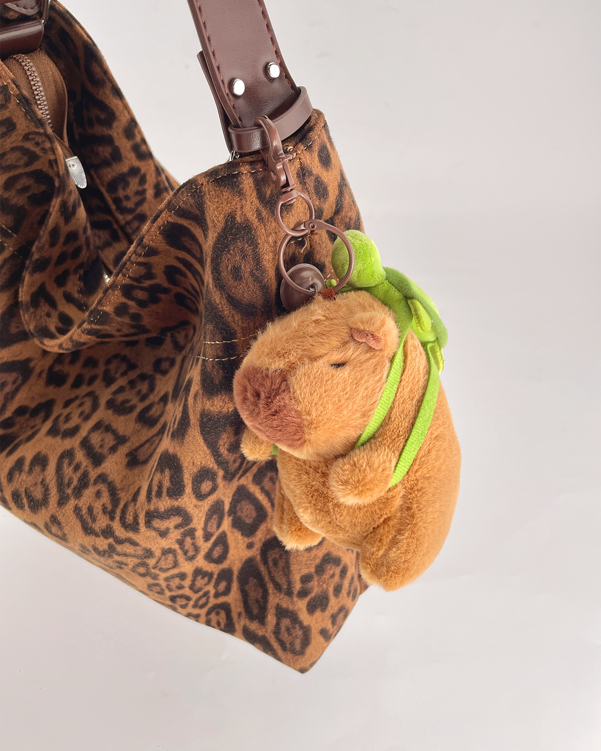 Turtle Capybara Stuffed Animal Pendant