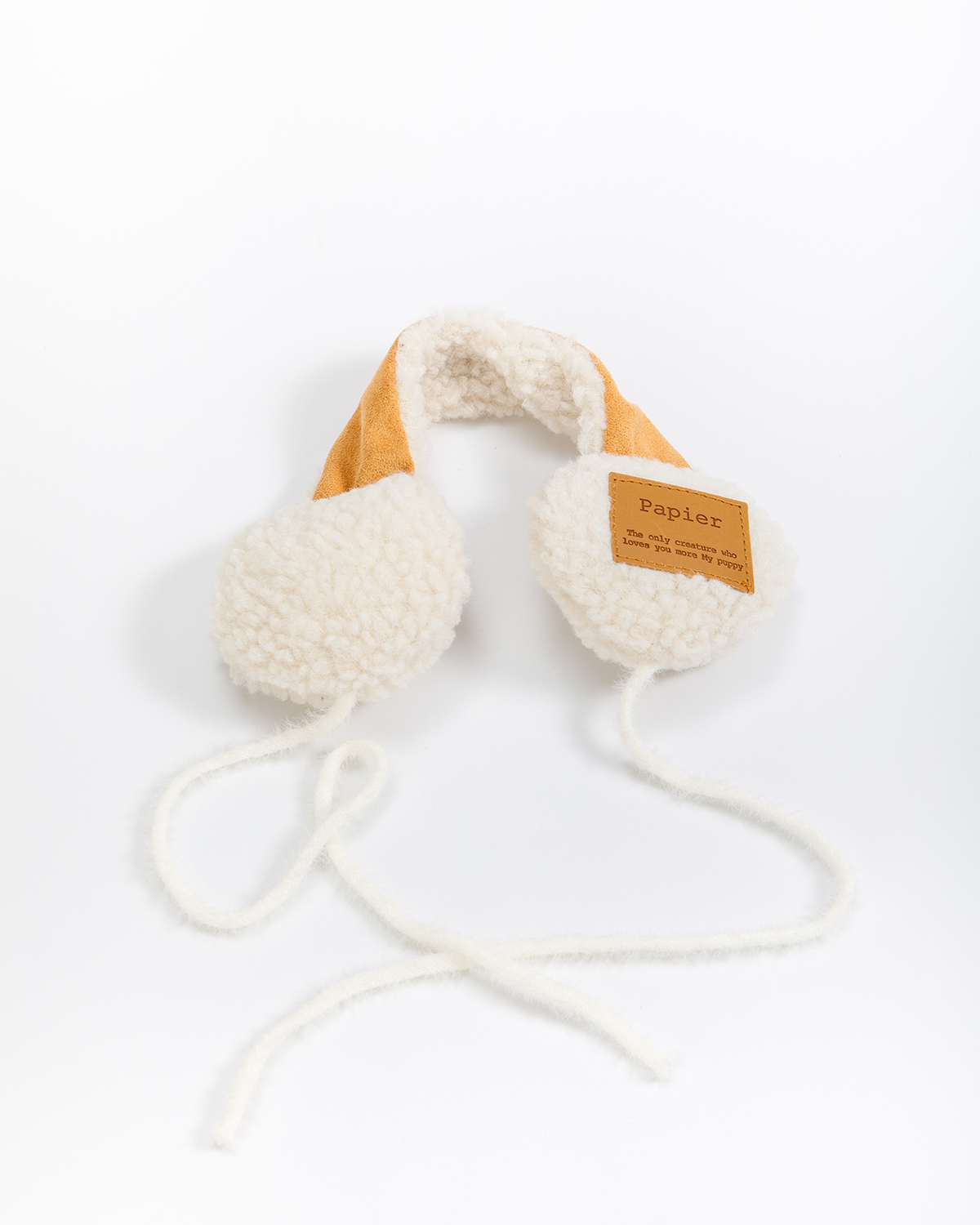 Warm Camel Sherpa Earmuffs | Accessories Suitable for 12 Inches Stuffed Animals