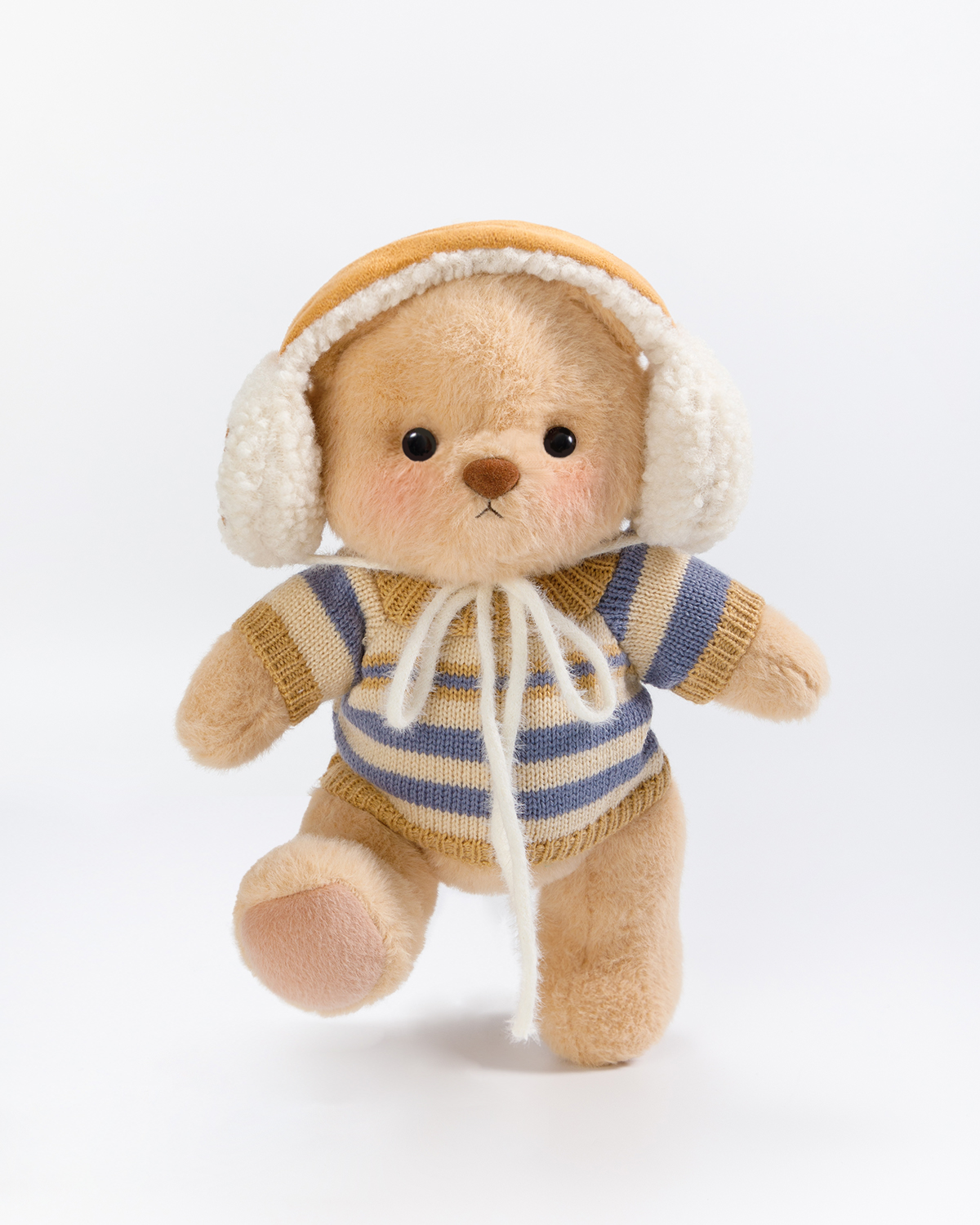 Warm Camel Sherpa Earmuffs | Accessories Suitable for 12 Inches Stuffed Animals