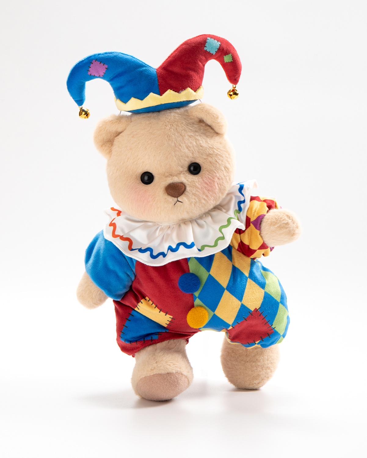 Getahug Halloween Jolly Clown Bear | Handmade Jointed Teddy Bear Stuffed Animal Gift