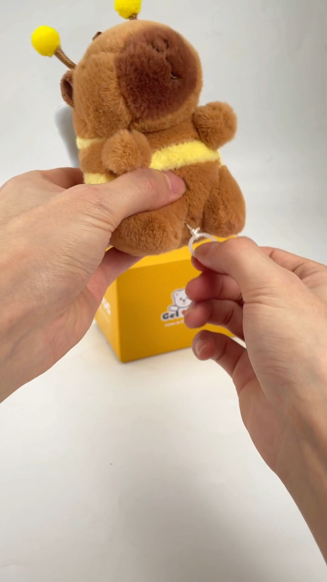 Little Bee Capybara Stuffed Animal Pendant