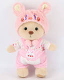 Pink Starry Bunny Bear