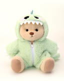 Green Dino With Brown Bear