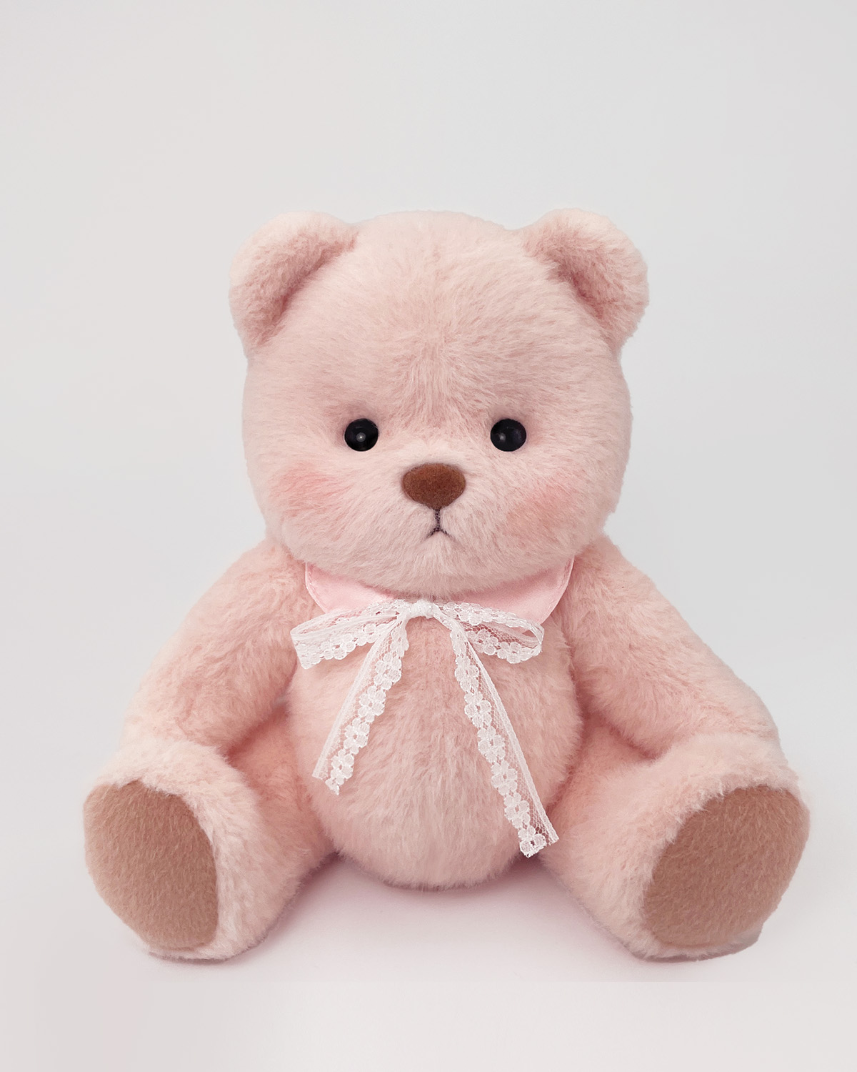 Teddy Bear's Lace Bow Pink Ribbon | Teddy Bear Clothes