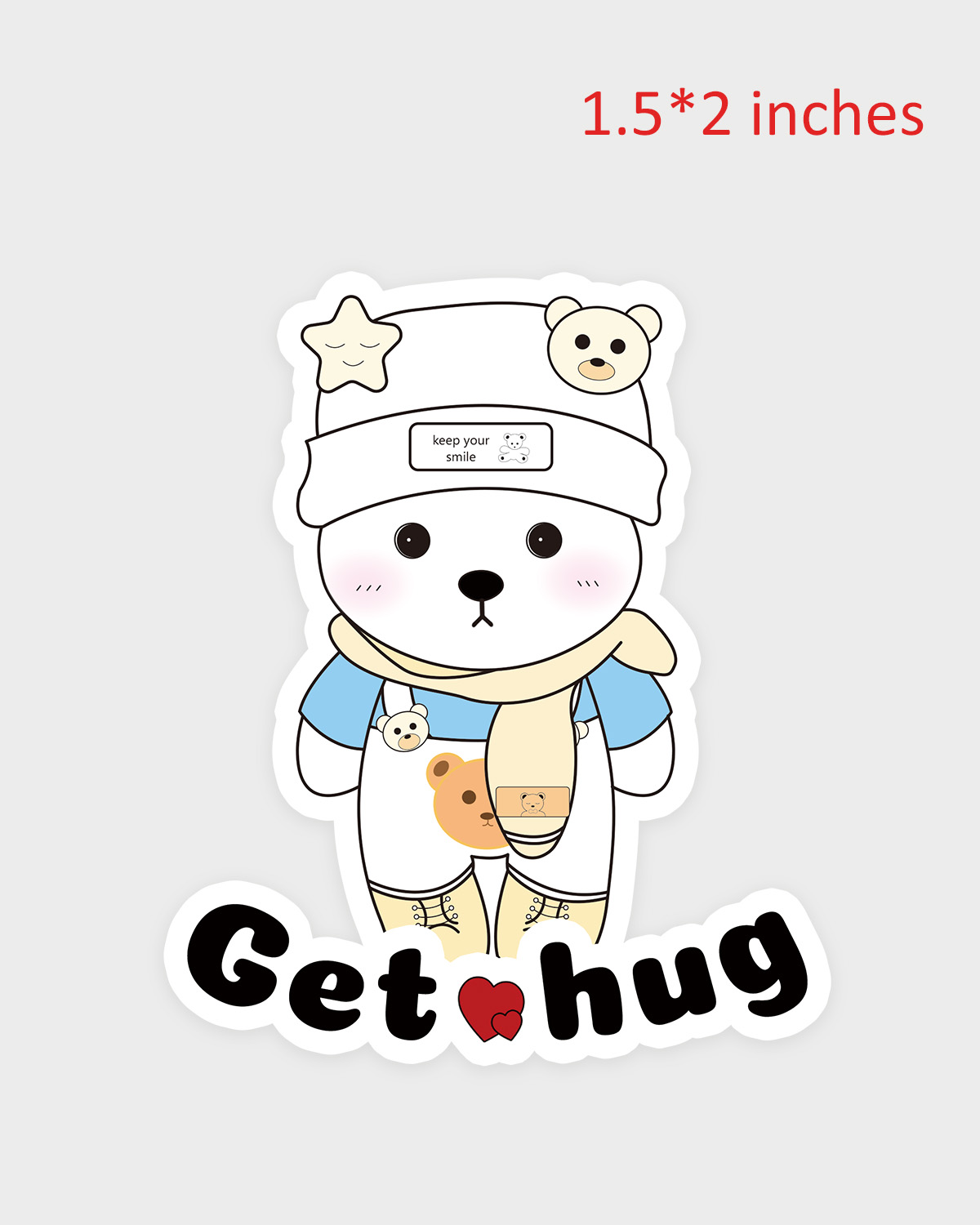 Cool Teddy Bear Sticker