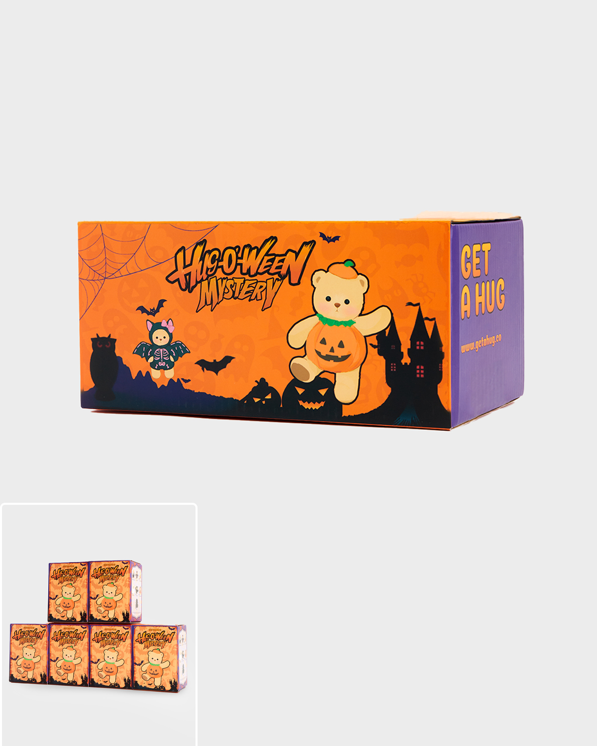 Getahug Hug-o'-Ween Series Mini Bear Blind Box | Halloween Limited Edition 5.9 Inches Plush Pendant Keychains Bag Charm Gifts