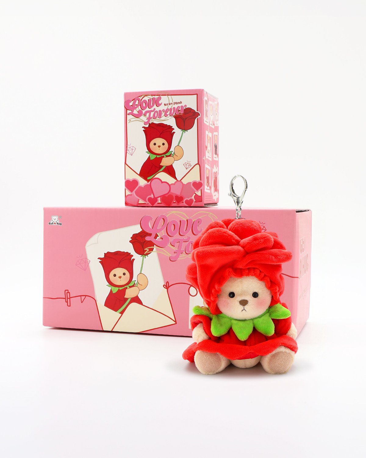 Getahug Valentine's Plush Keychain Bear Blind Box | Mini Pocket Compan