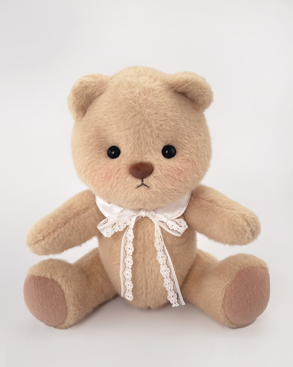 Teddy Bear's Lace Bow White Ribbon | Teddy Bear Clothes