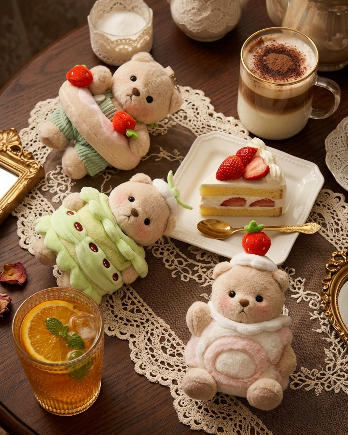 Getahug Sweet Bakery Series Plush Mini Bear Blind Box | 5.9 Inches Pendant Bag Charm Keychain Gift