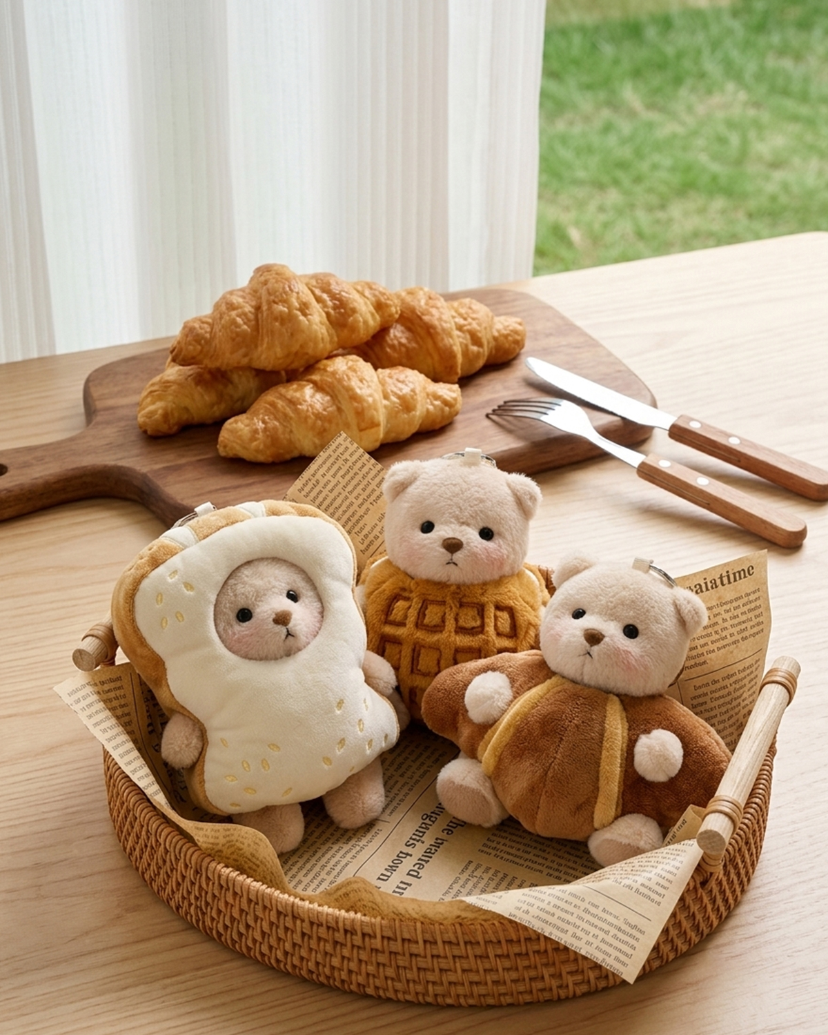 Getahug Sweet Bakery Series Plush Mini Bear Blind Box | 5.9 Inches Pendant Bag Charm Keychain Gift