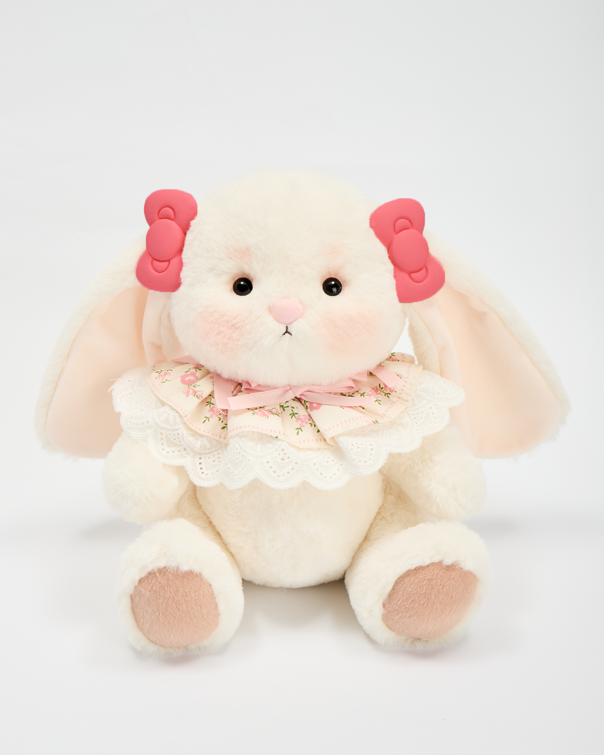 Rose Red Frosted Bow Hairpin | Suitable for 12 Inches Stuffed Animals