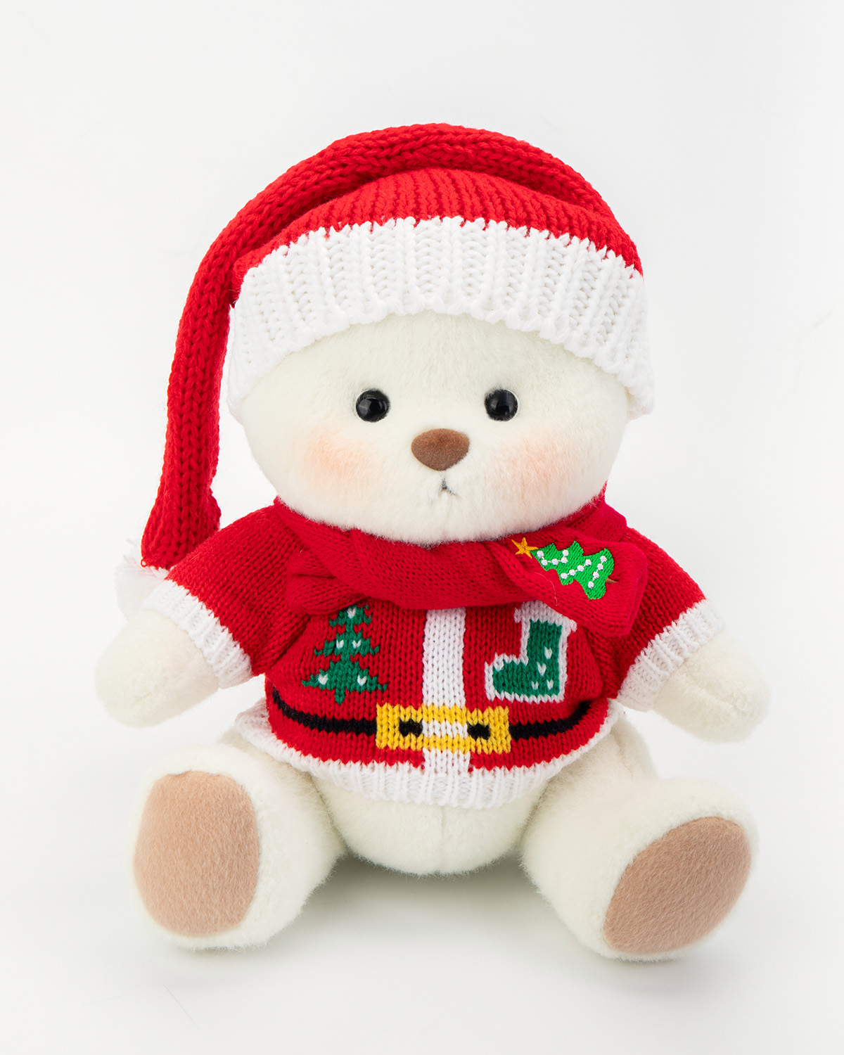 Getahug Christmas Red Sweater Bear | Handmade Christmas Gift