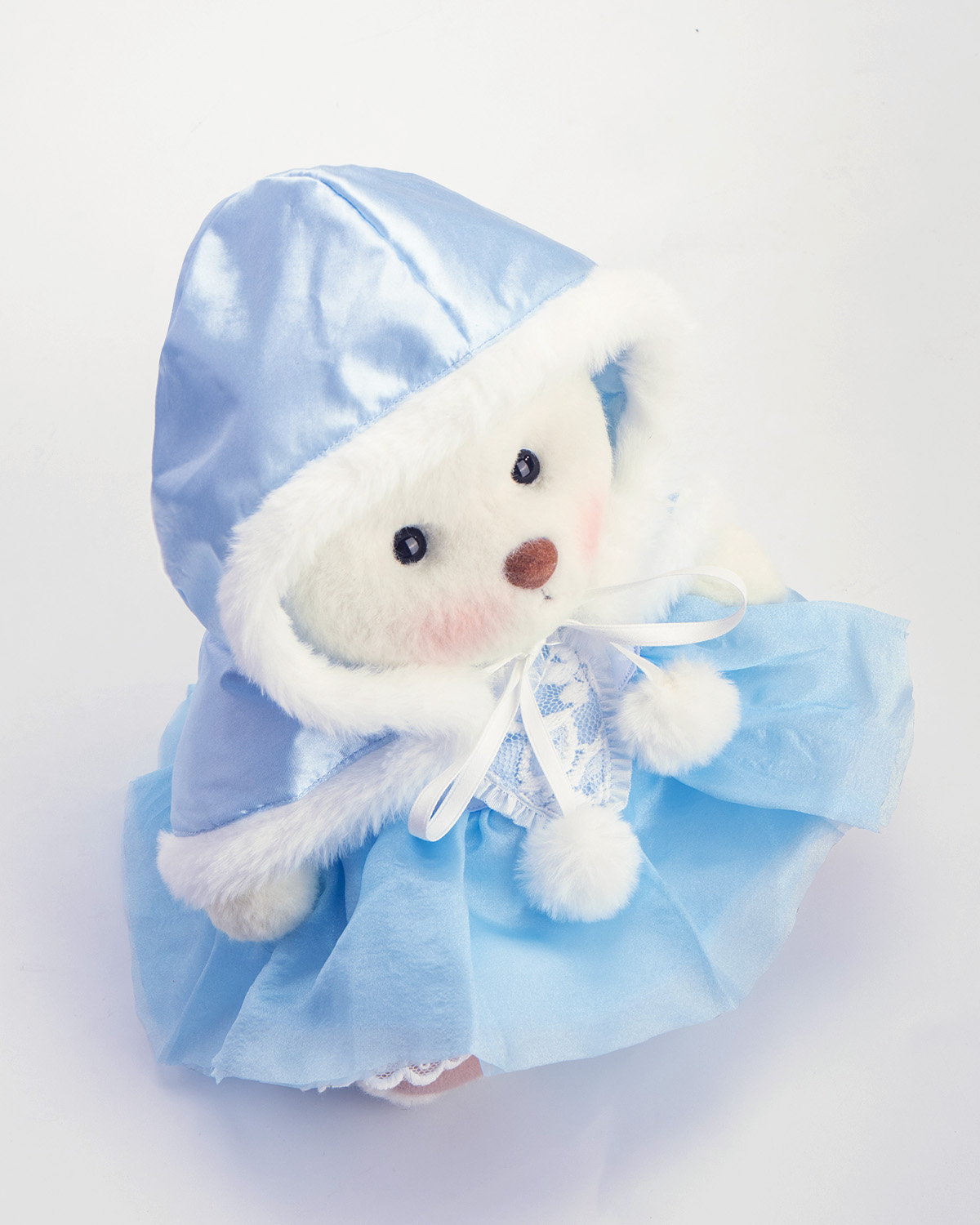 Getahug Christmas Blue Ice Princess Dress Bear | Handmade Jointed Teddy Bear Gift