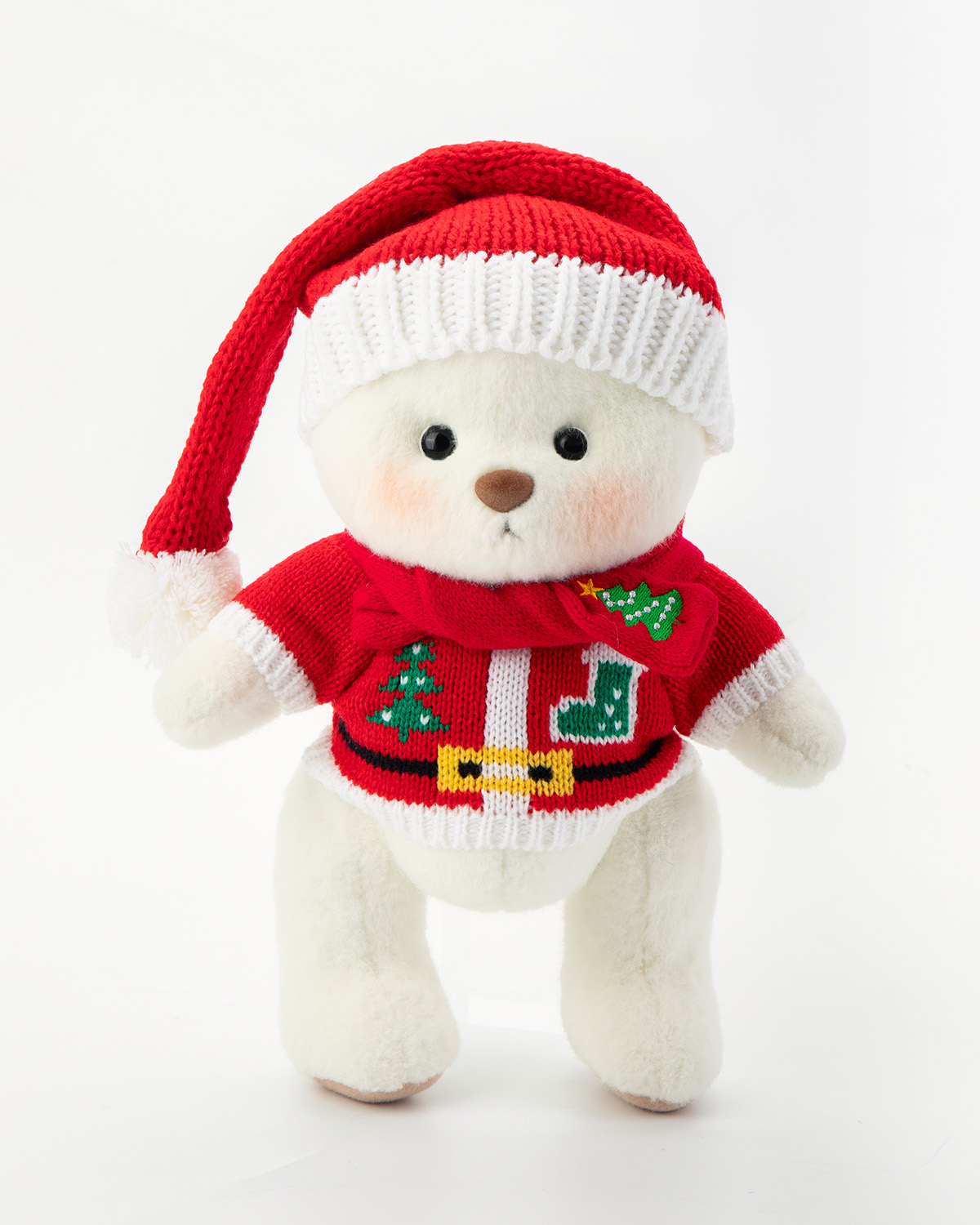 Getahug Christmas Red Sweater Bear | Handmade Christmas Gift