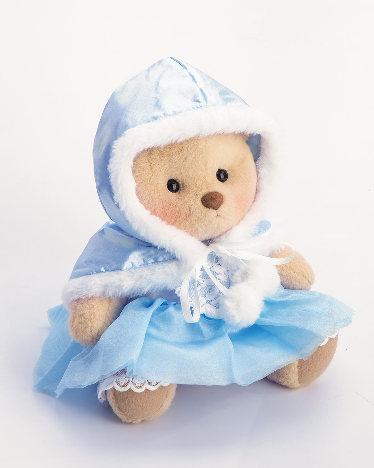 Getahug Christmas Blue Ice Princess Dress Bear | Handmade Jointed Teddy Bear Gift