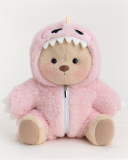 Pink Dino With Brown Bear