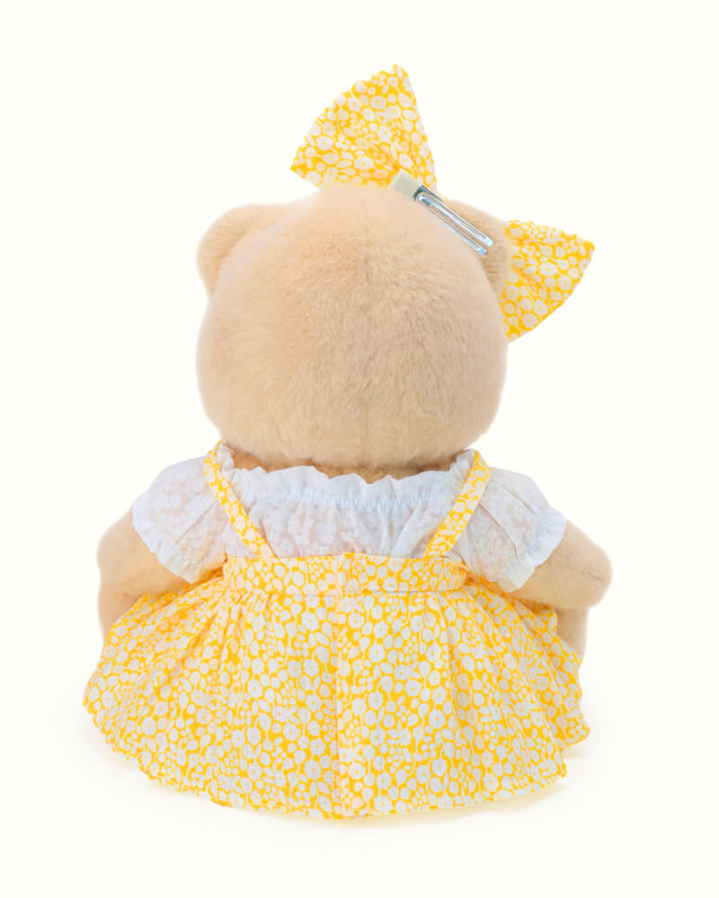 Getahug Yellow Floral Skirt Bear | Handmade Jointed Teddy Bear Gift