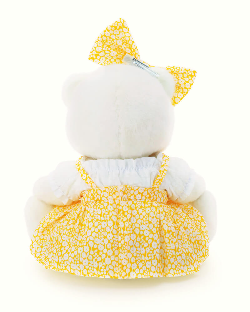 Getahug Yellow Floral Skirt Bear | Handmade Jointed Teddy Bear Gift